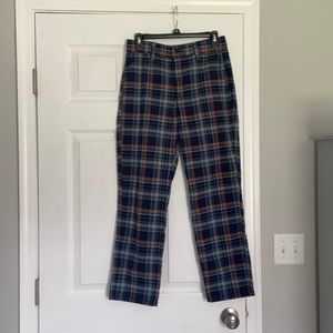 Plaid dress pants